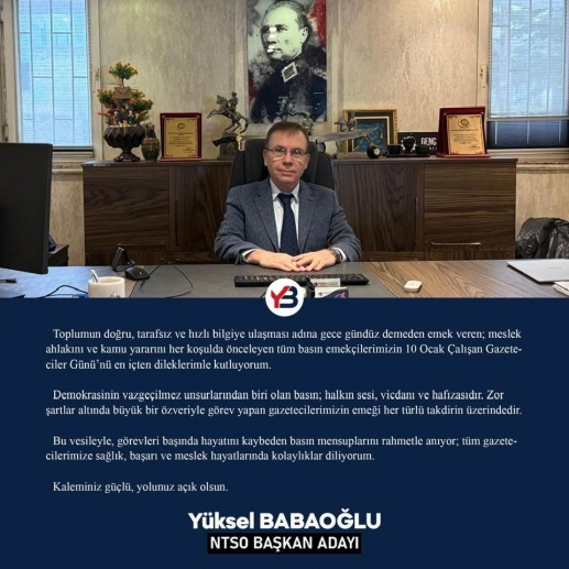 10 OCAK ÇALIŞAN GAZETECİLER GÜNÜNÜ KUTLADI..