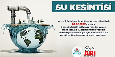 ARALIKLI SU KESİNTİSİ..