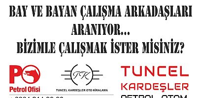 ÇALIŞMA ARKADAŞLARI ARANIYOR..